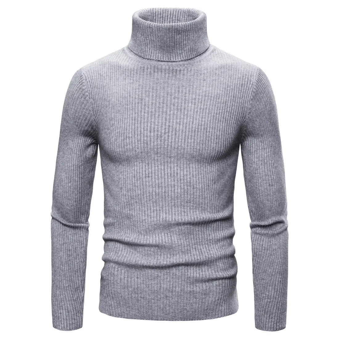 Men's Casual Turtleneck Sweater – Winter
