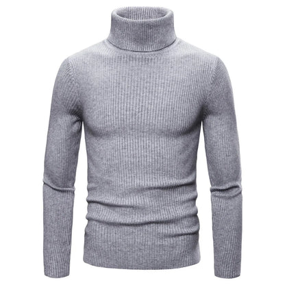 Men's Casual Turtleneck Sweater – Winter
