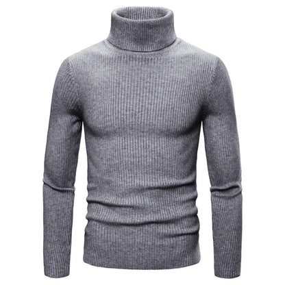 Men's Casual Turtleneck Sweater – Winter
