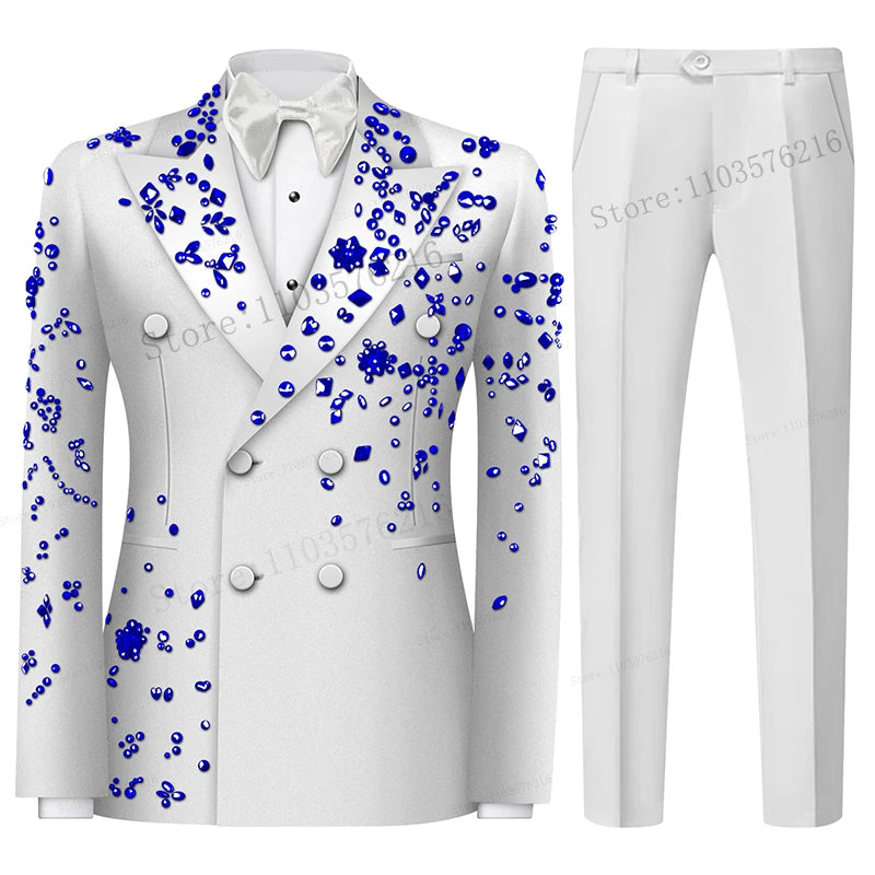 Men's Formal Wedding Suits with Notched Lapel
