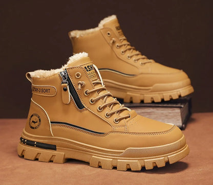Men Winter Thick Warm High-Top Outdoor Snow Boots