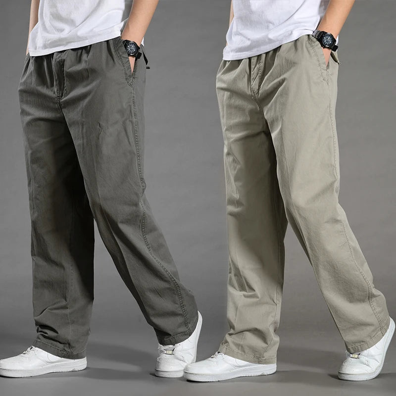 Men's 6XL Cargo Pants for Spring/Summer
