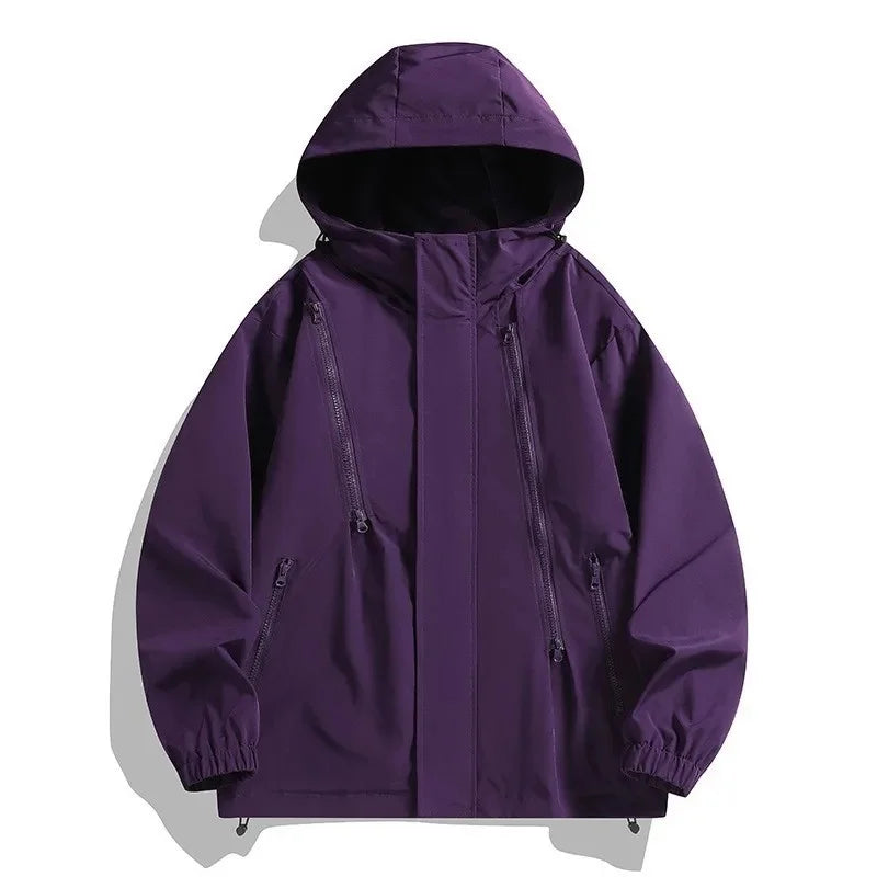 Men's Bomber Zip-Up Windbreaker Set

