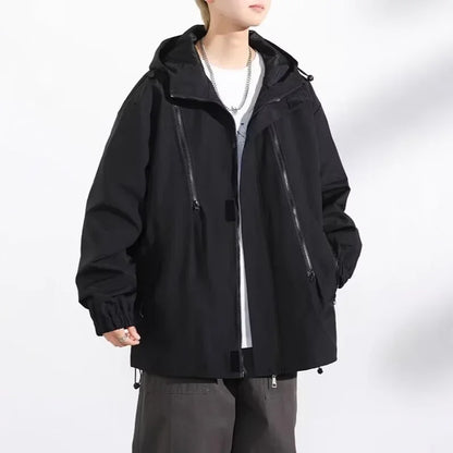 Men's Bomber Zip-Up Windbreaker Set

