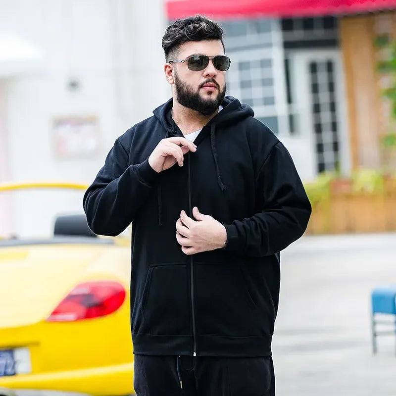 Men zip hooded jacket

