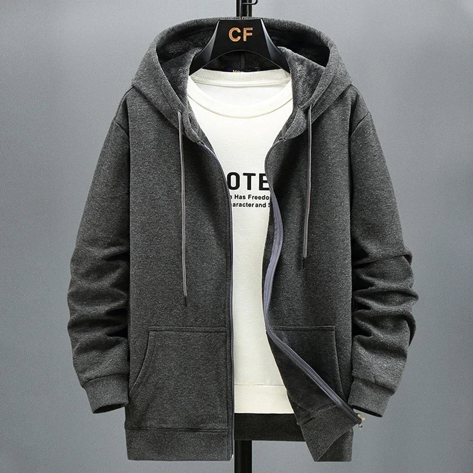 Men zip hooded jacket

