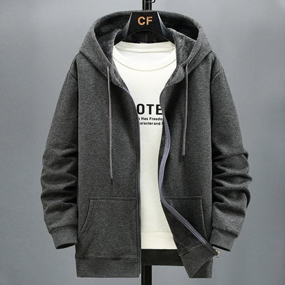 Men zip hooded jacket


