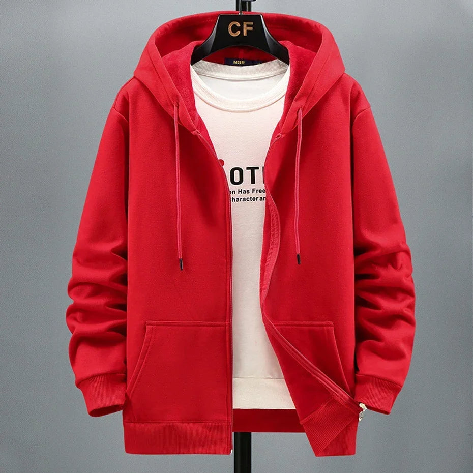 Men zip hooded jacket

