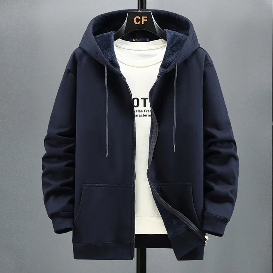 Men zip hooded jacket

