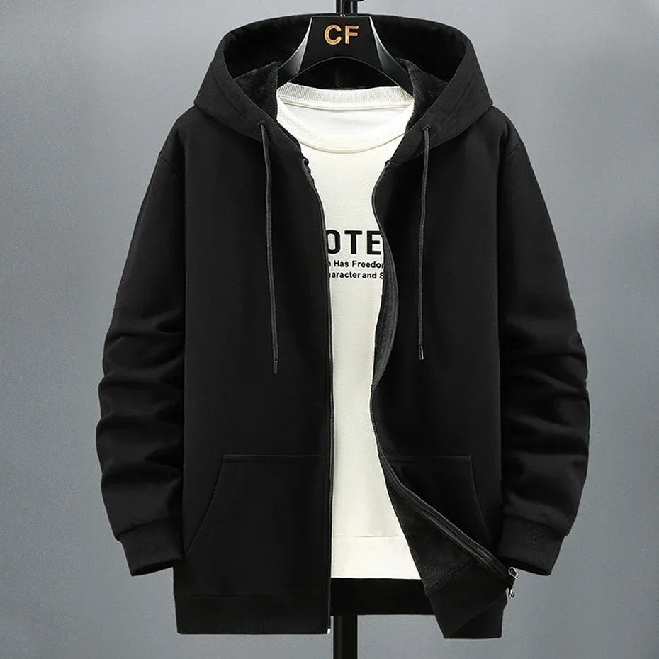 Men zip hooded jacket

