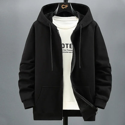 Men zip hooded jacket


