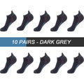 10 Pairs Dark grey