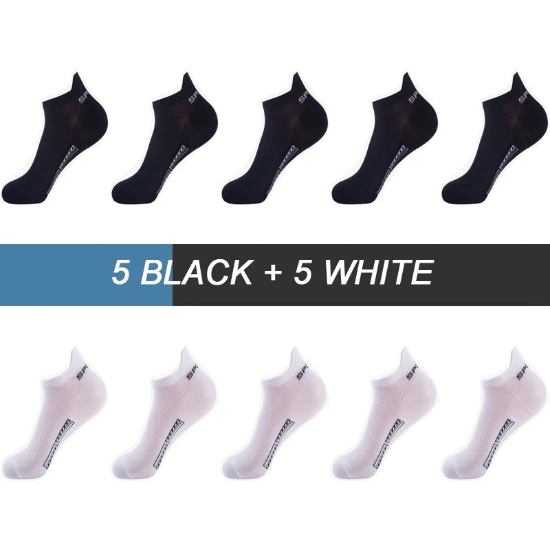 Men Breathable Cotton Ankle Sport Socks