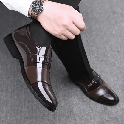 Men Formal Pointed Toe Business Leather Shoes