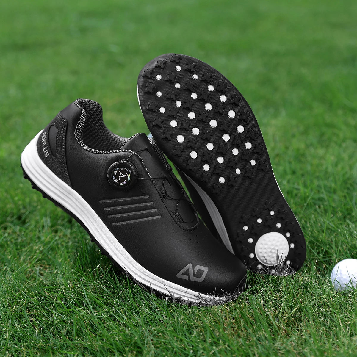 Men Waterproof Height Boost Anti-Slip Golf Sneakers