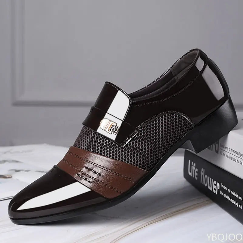 Men Slip-On Business Dress Leather Shoes