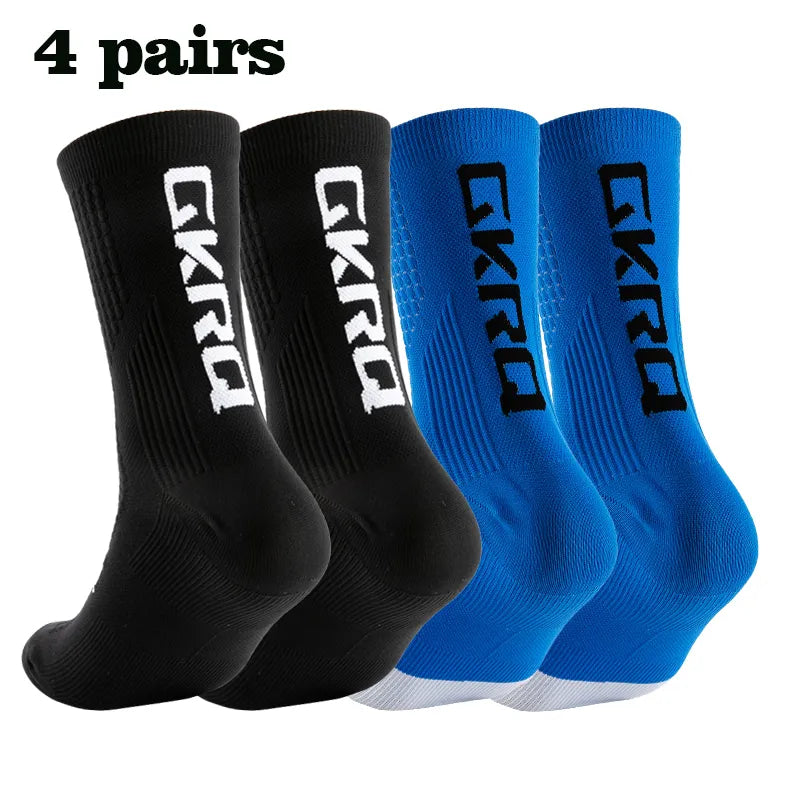 Men's Soft Anti-Slip Knee High Running Socks