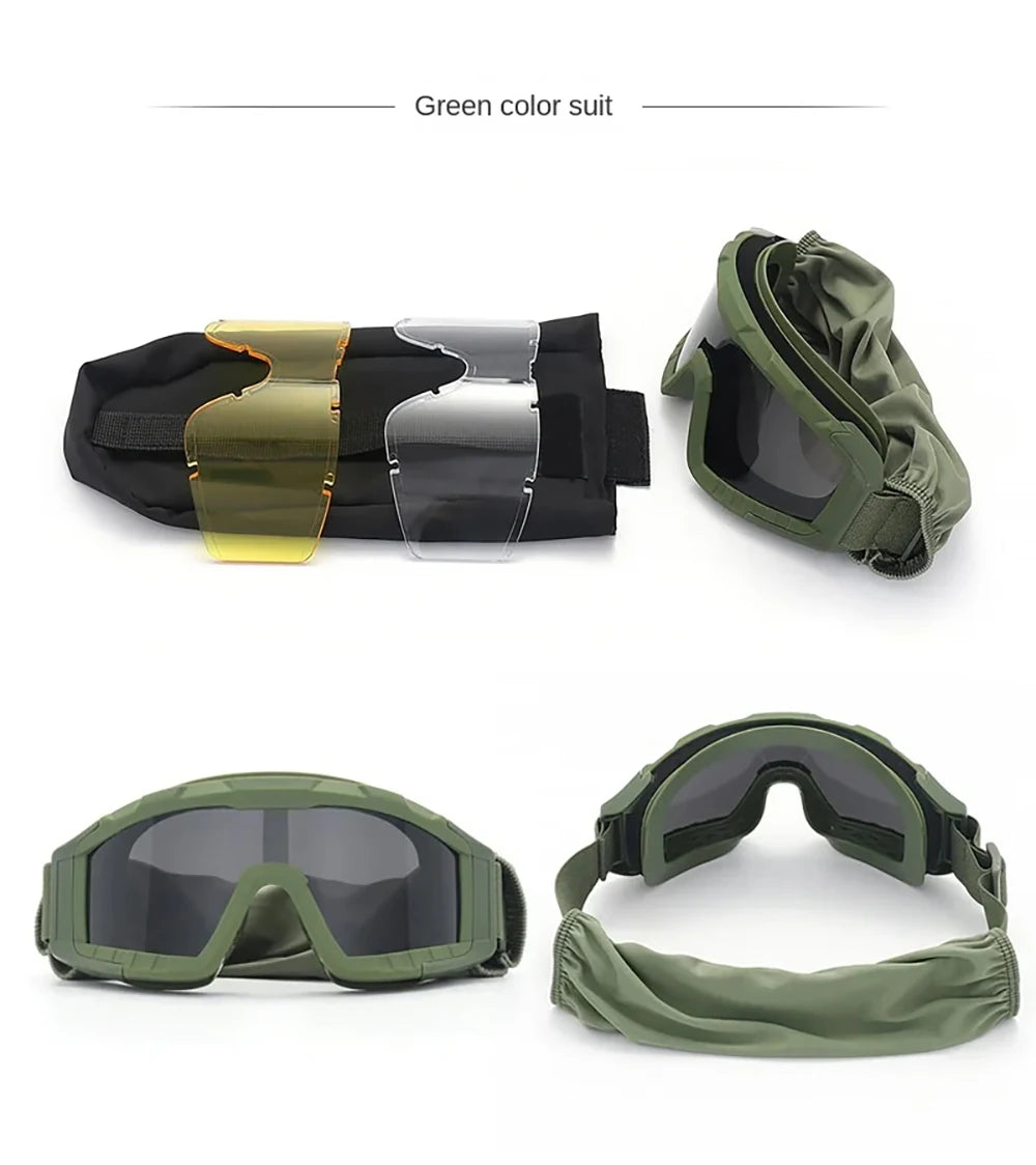 Men's Tactical Airsoft Paintball Prescription Sports Goggles