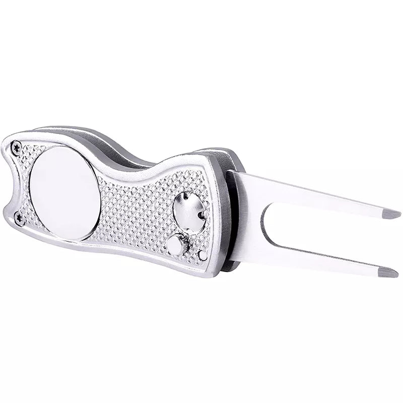 Metal Foldable Divot Repair Tool & Magnetic Marker