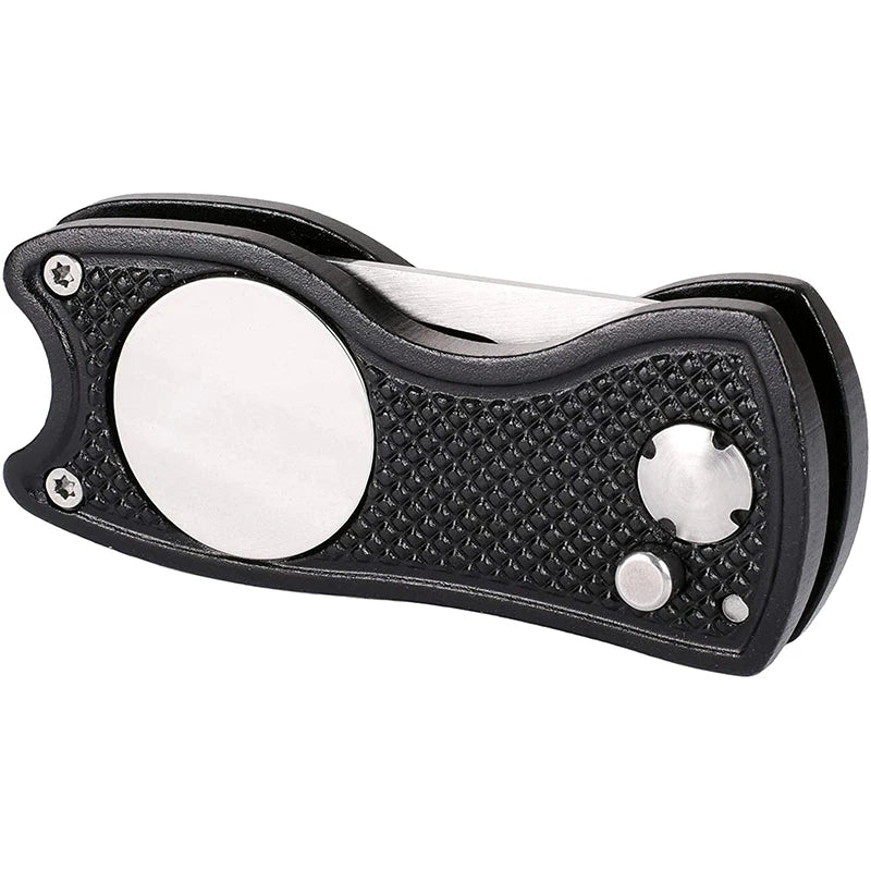 Metal Foldable Divot Repair Tool & Magnetic Marker