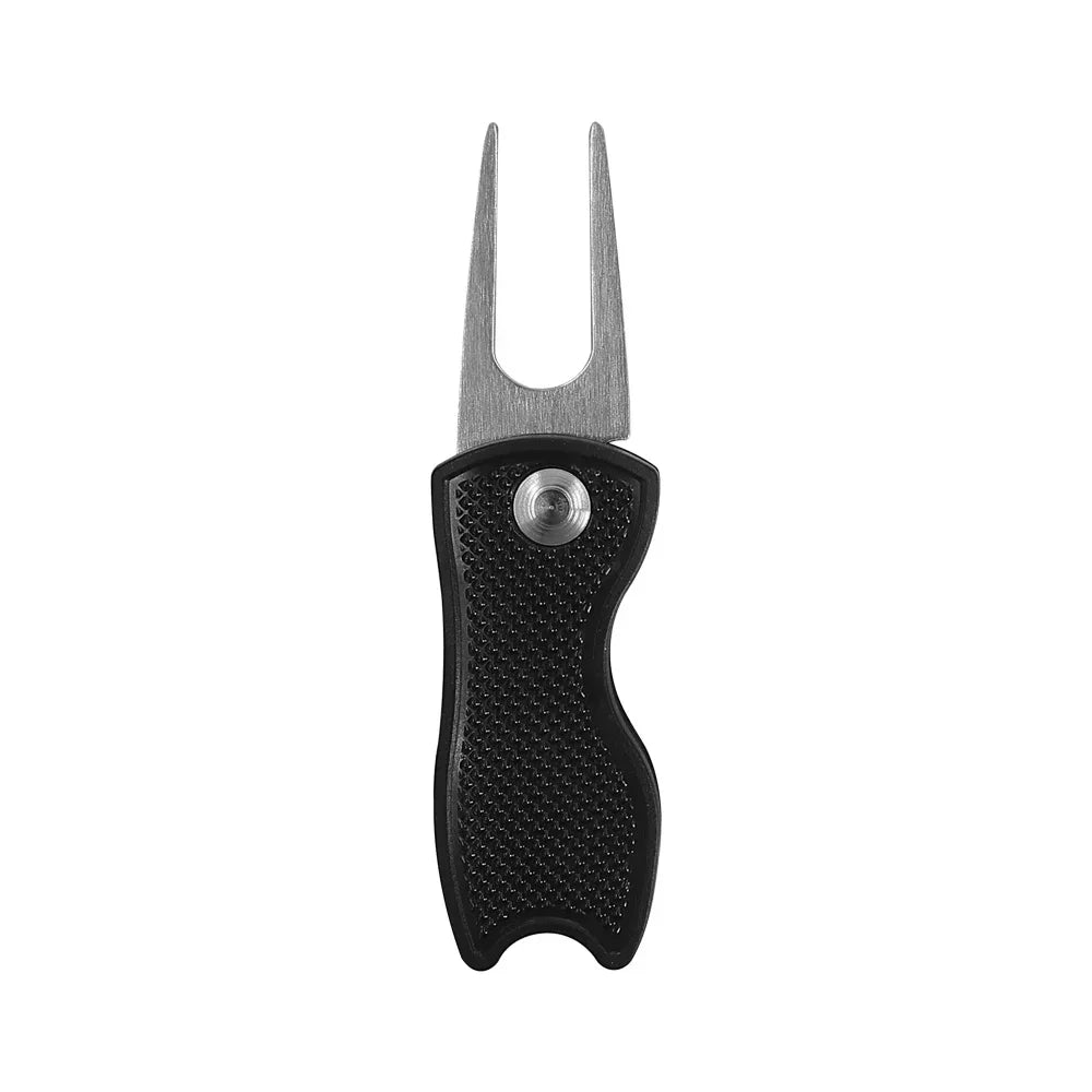 Metal Foldable Golf Divot Repair Tool & Pop-up Button