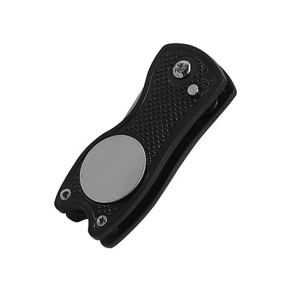 Metal Foldable Golf Divot Repair Tool & Pop-up Button