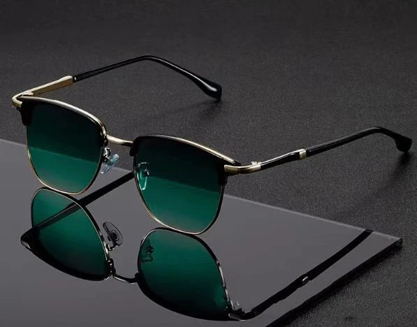 Vintage Square Metal Frame Sunglasses
