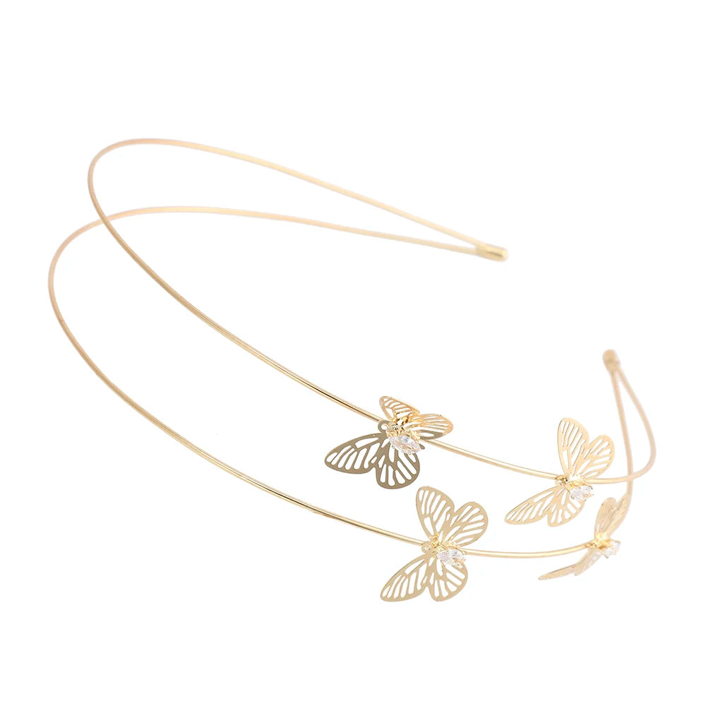 Rhinestone Pearl Metal Hairband