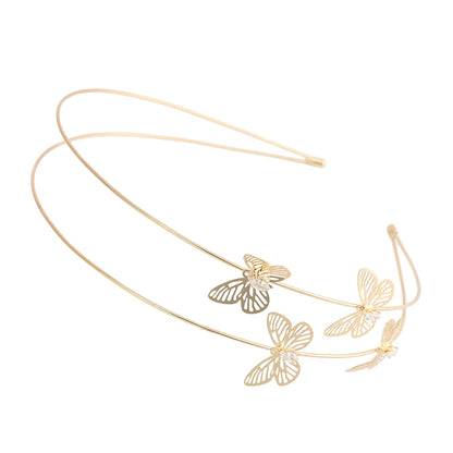 Rhinestone Pearl Metal Hairband