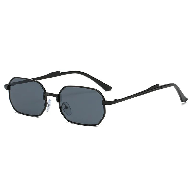 Women's Retro Metal Rectangle Sunglasses