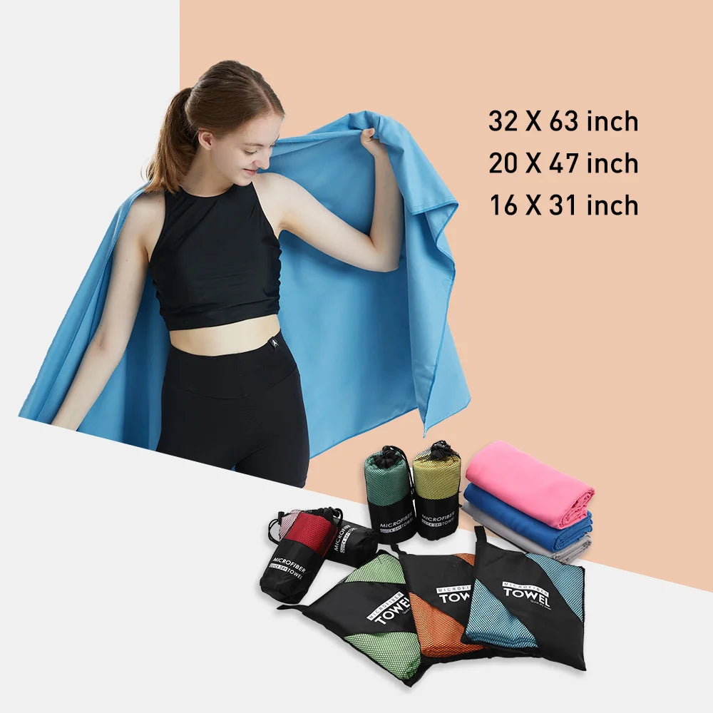 Microfiber  Quick Dry golf Towel For Swim, Yoga, Gym (M1)