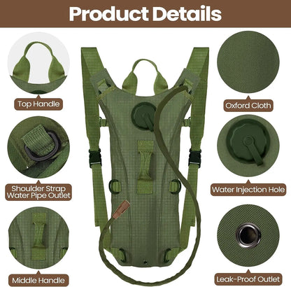 Military Tactical Hydration Pack with 3L Bladder

