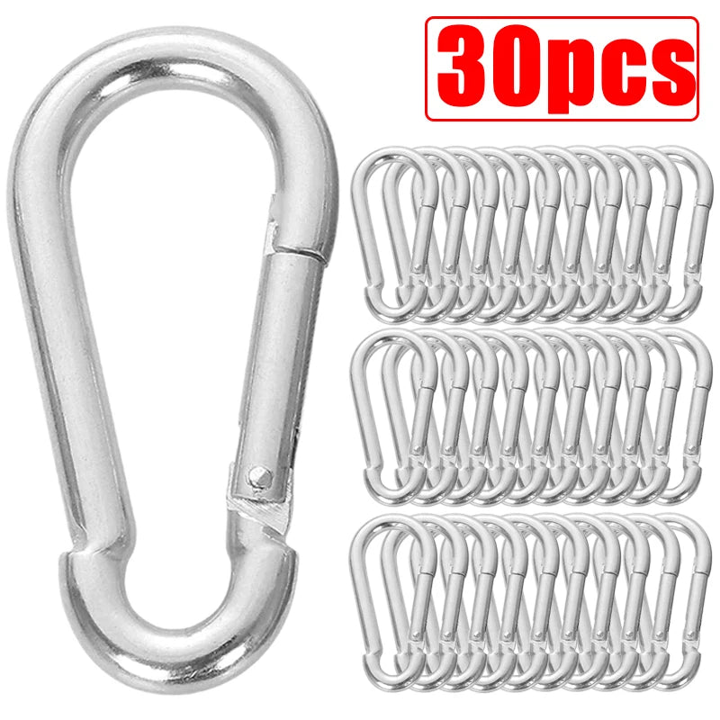 10/20/30Pcs Mini Aluminum Custom Carabiner Keychain