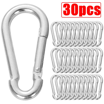 10/20/30Pcs Mini Aluminum Custom Carabiner Keychain