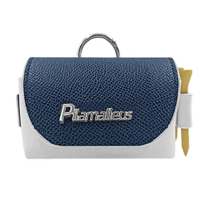 Mini PU Leather Golf Ball Bag with Belt