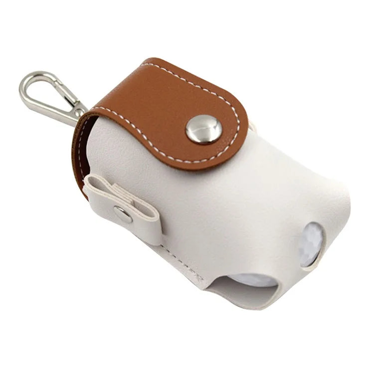 Mini PU Leather Golf Ball Bag with Tees