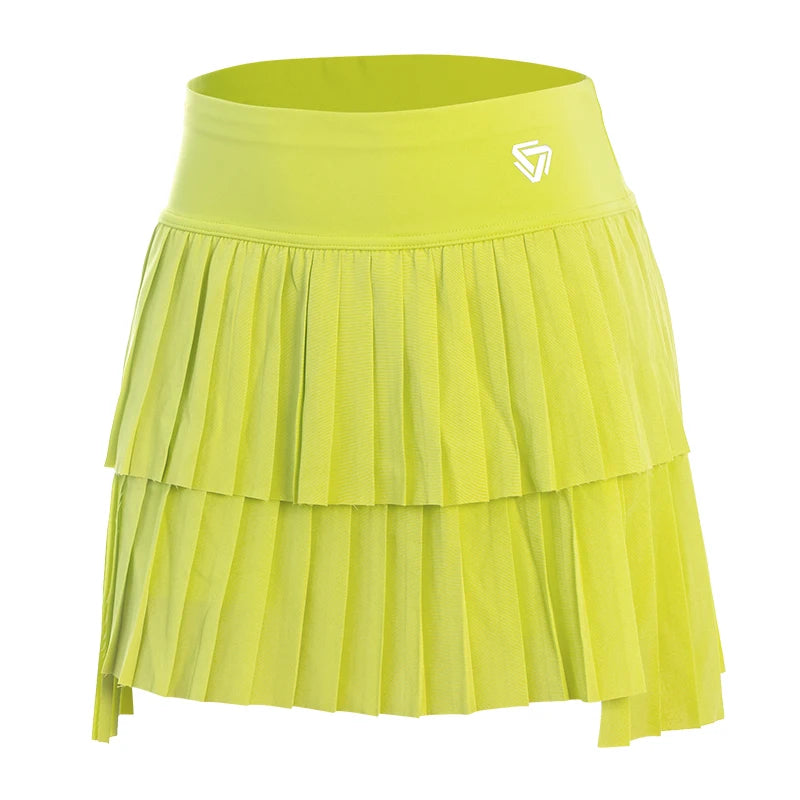 High-Waist Mini Pleated Sports Skort
