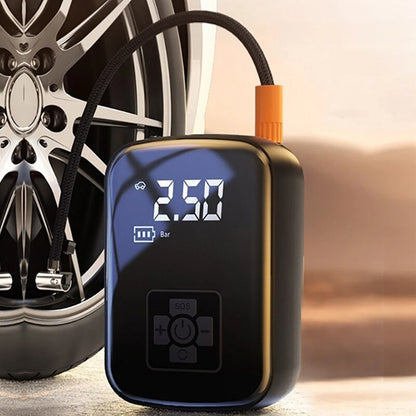 Mini Portable Car Tire Inflator - Wireless Air Compressor