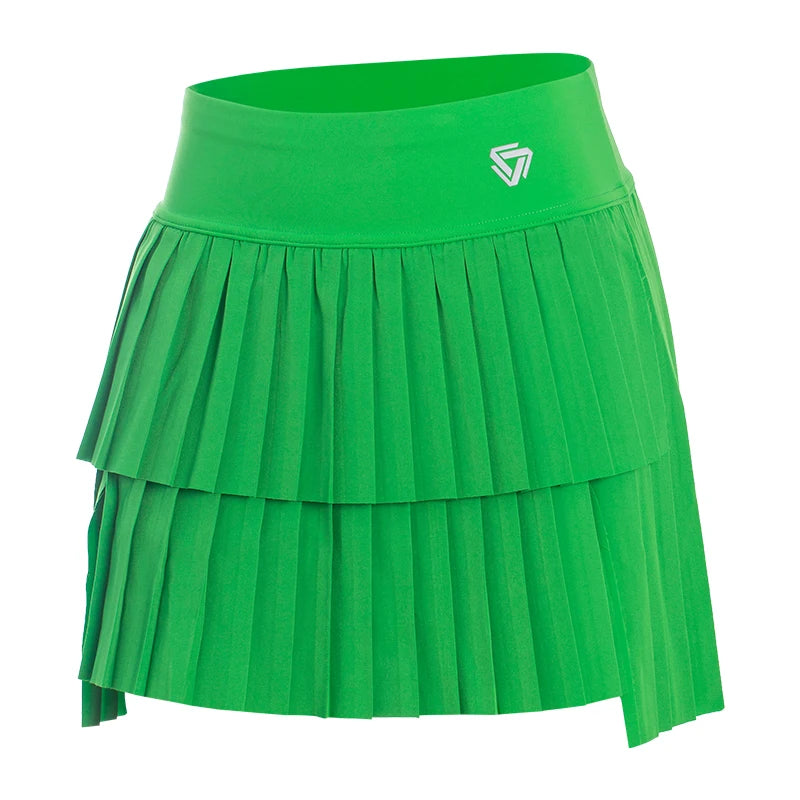 High-Waist Mini Pleated Sports Skort
