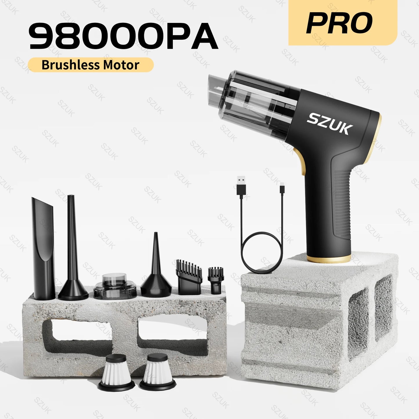 Mini Strong Suction Powerful Car Vacuum Cleaner