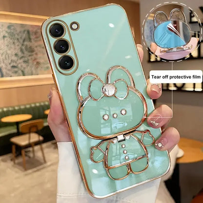 Mirror Plating Phone Holder Case