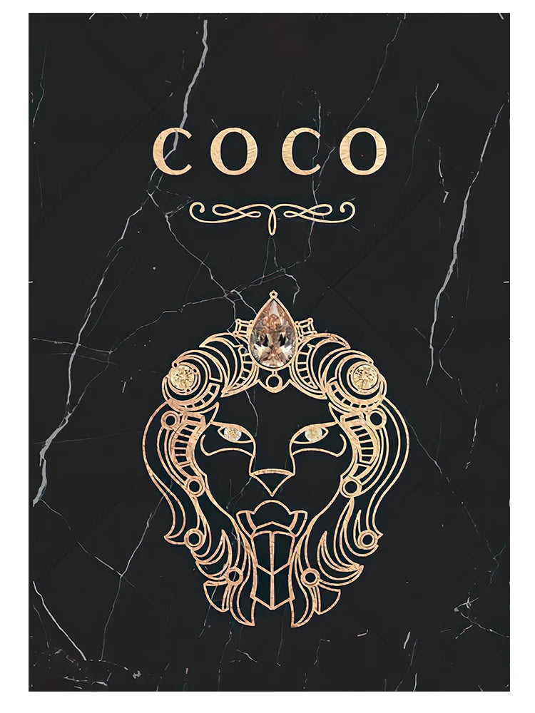 Modern Coco Perfume Canvas Wall Art for Girls