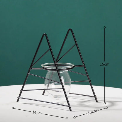 Modern Nordic Golden Glass Vase Home Decor