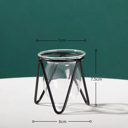 Modern Nordic Golden Glass Vase Home Decor