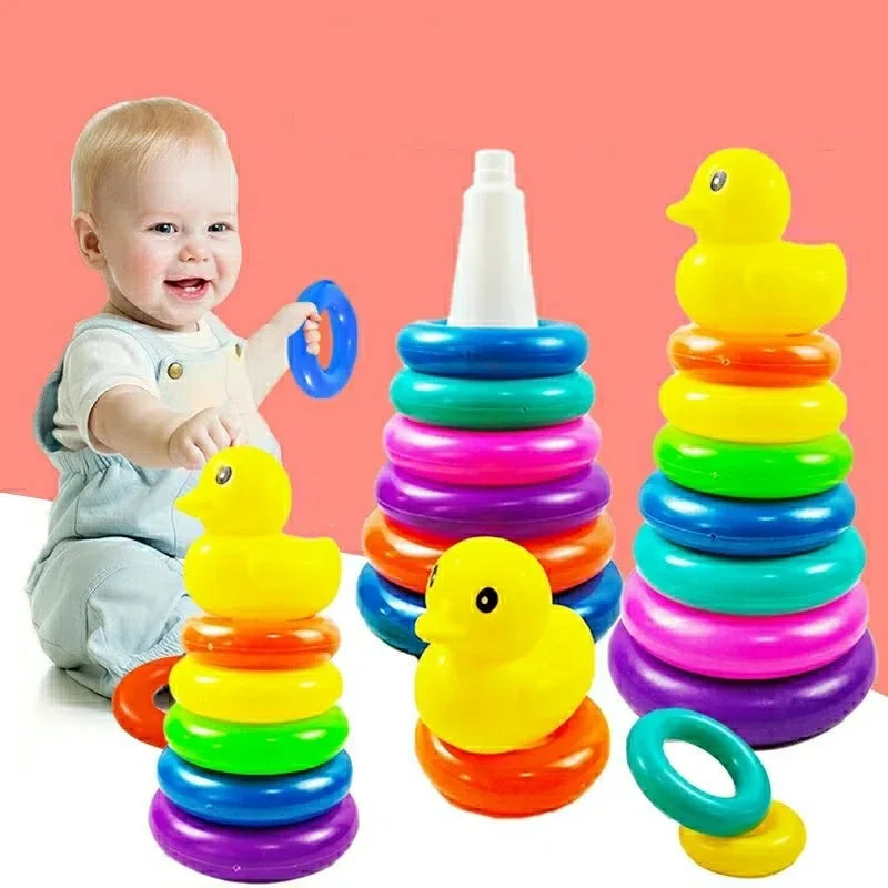 Montessori Rolling Ball Pile Tower Children Educational Toys