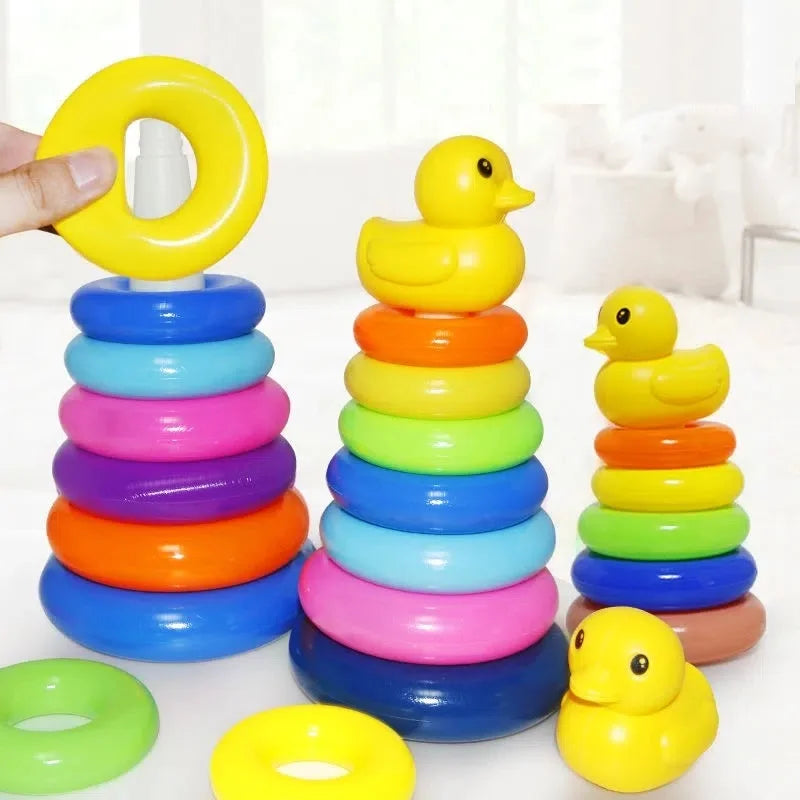 Montessori Rolling Ball Pile Tower Children Educational Toys