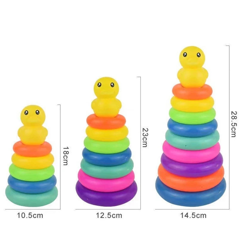Montessori Rolling Ball Pile Tower Children Educational Toys