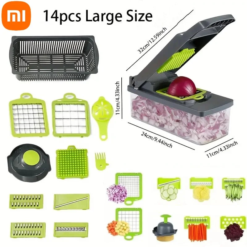 Multifunctional 16-in-1 Vegetable Cutter