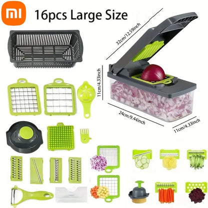 Multifunctional 16-in-1 Vegetable Cutter