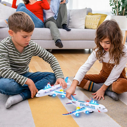 Musical Flash Aircraft Toy with Autopilot Rotation